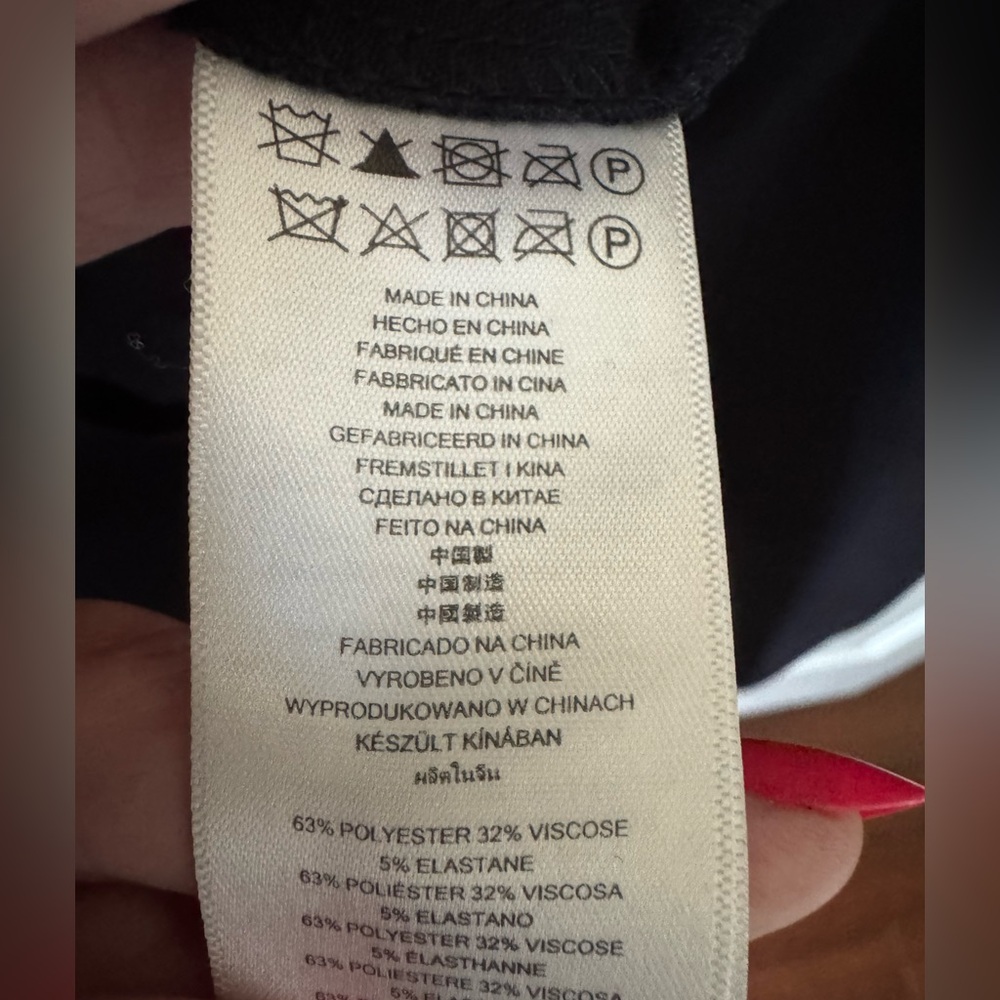 Michael Kors dress, S, Navy, 3/4 sleeves, Zip Front, belted, NWOT - Picture 10 of 10